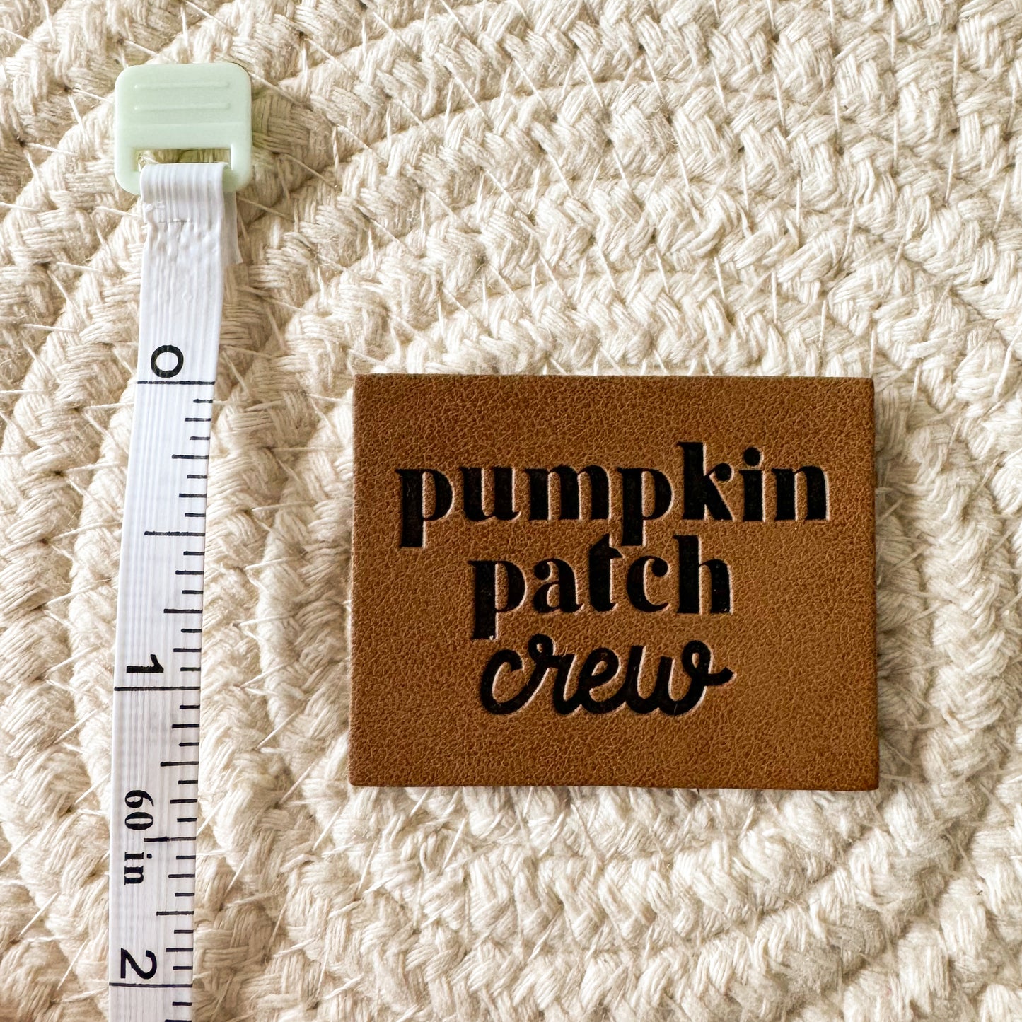 Pumpkin Patch Crew Leather Patch image 1