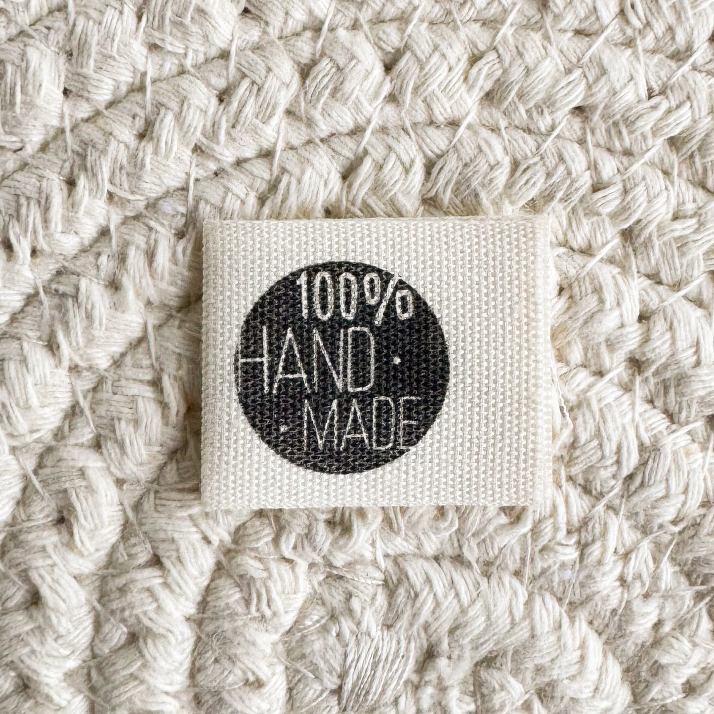 100% Handmade Cotton Label