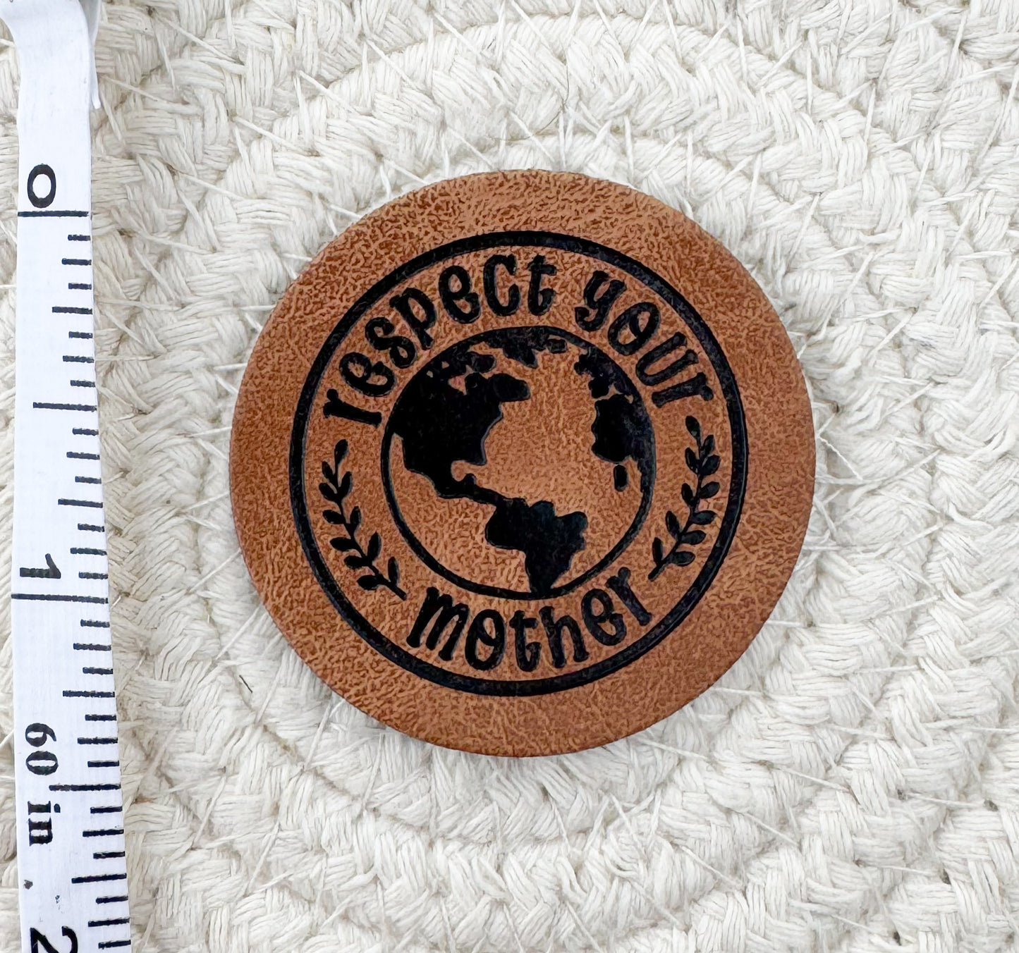 Mother Earth Faux Leather Patch