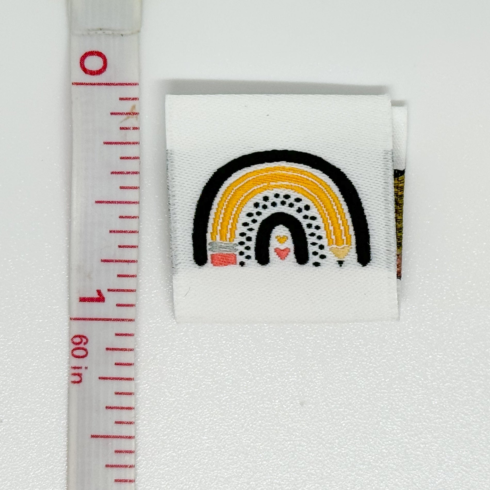 Pencil Rainbow Woven Label image 1