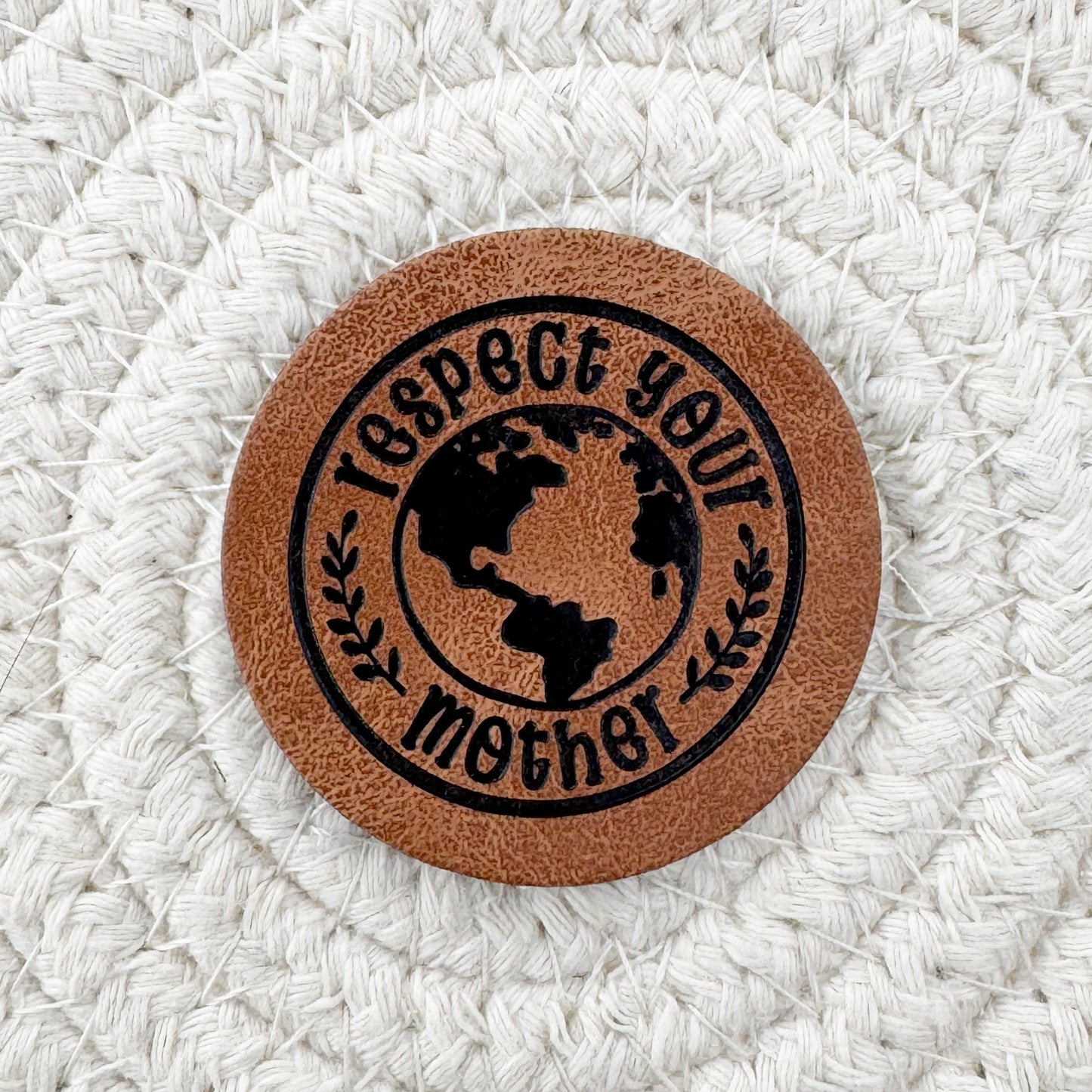 Mother Earth Faux Leather Patch