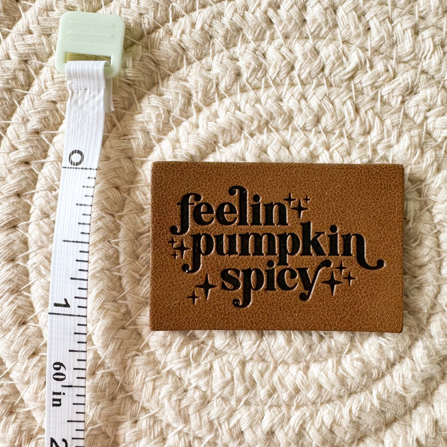 Feeling Pumpkin Spicy Faux Leather Patch image 1