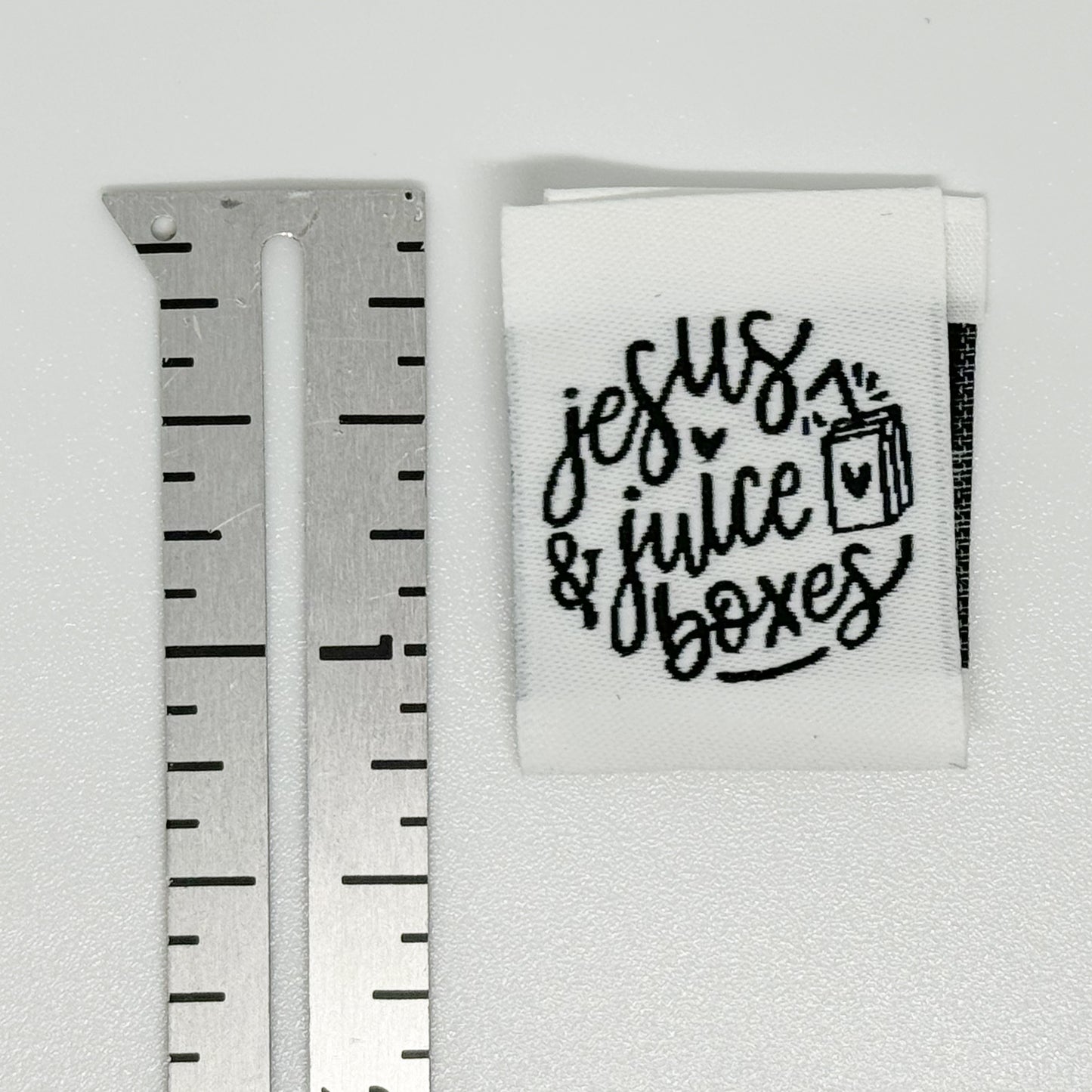 Jesus and Juiceboxes Woven Label image 1