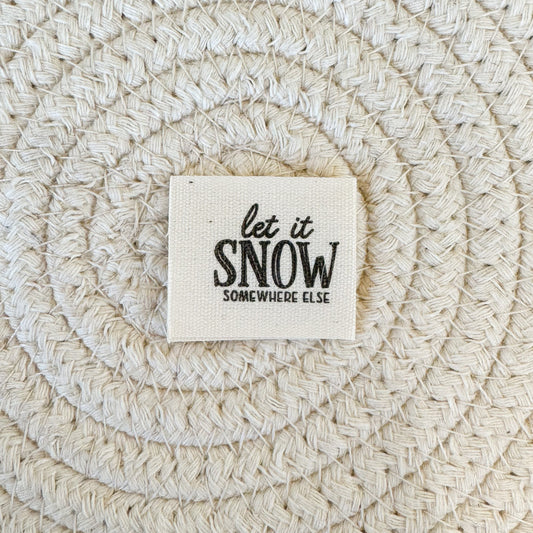 Snow Somewhere Else Cotton Label image 0