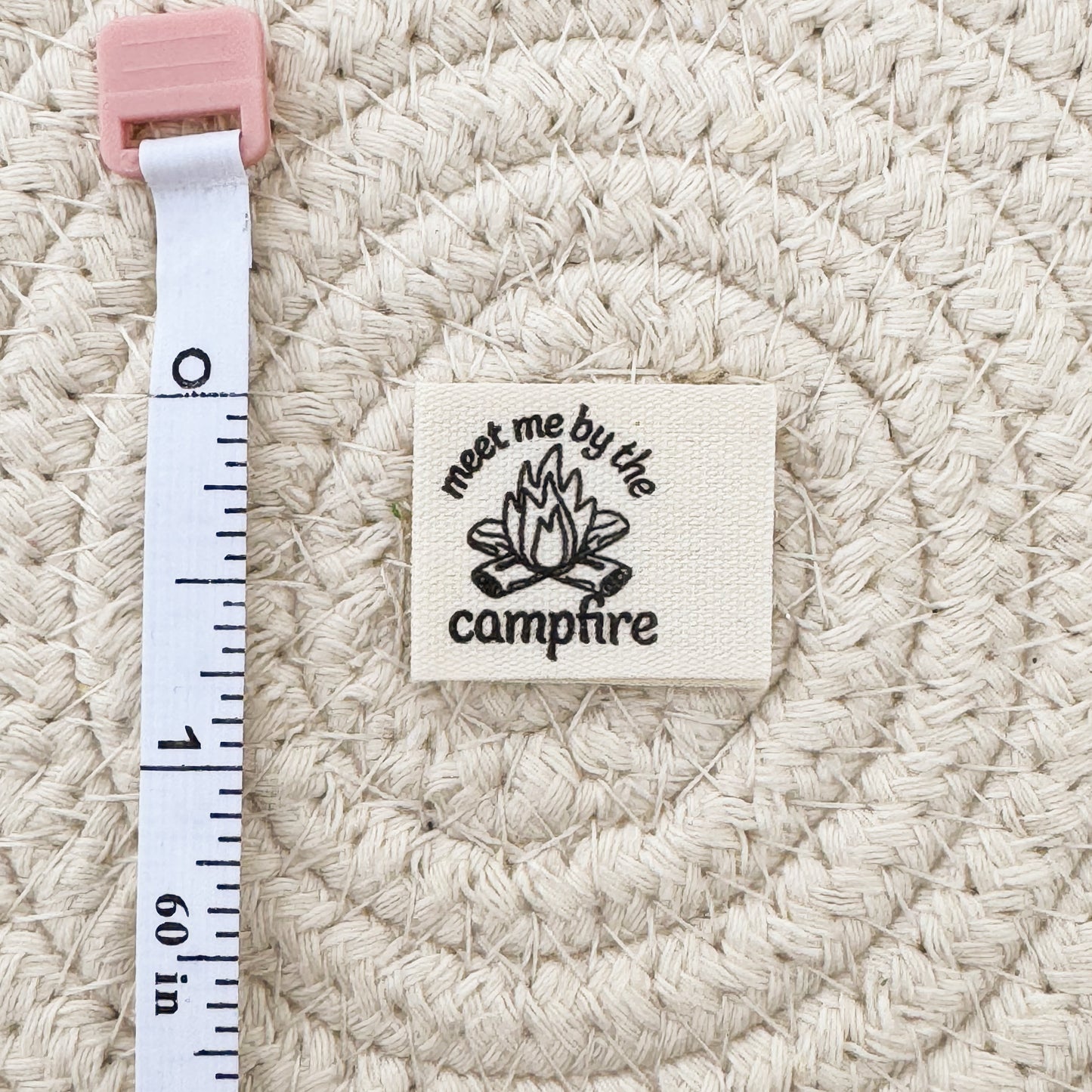 Meet Me By the Campfire Cotton Label