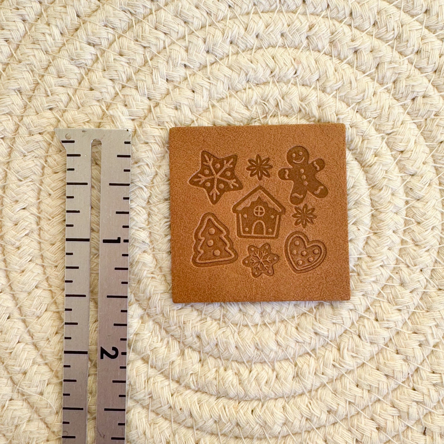 Gingerbread Faux Leather Patch image 1