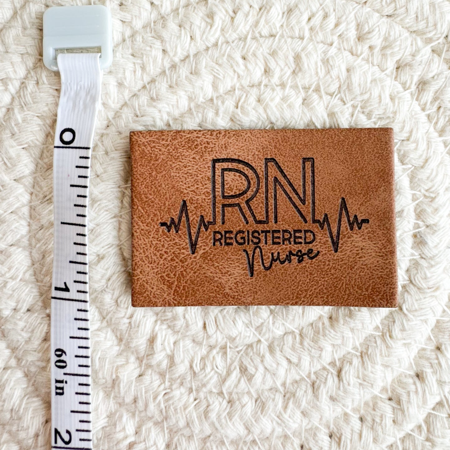 RN Nurse Faux Leather Patch