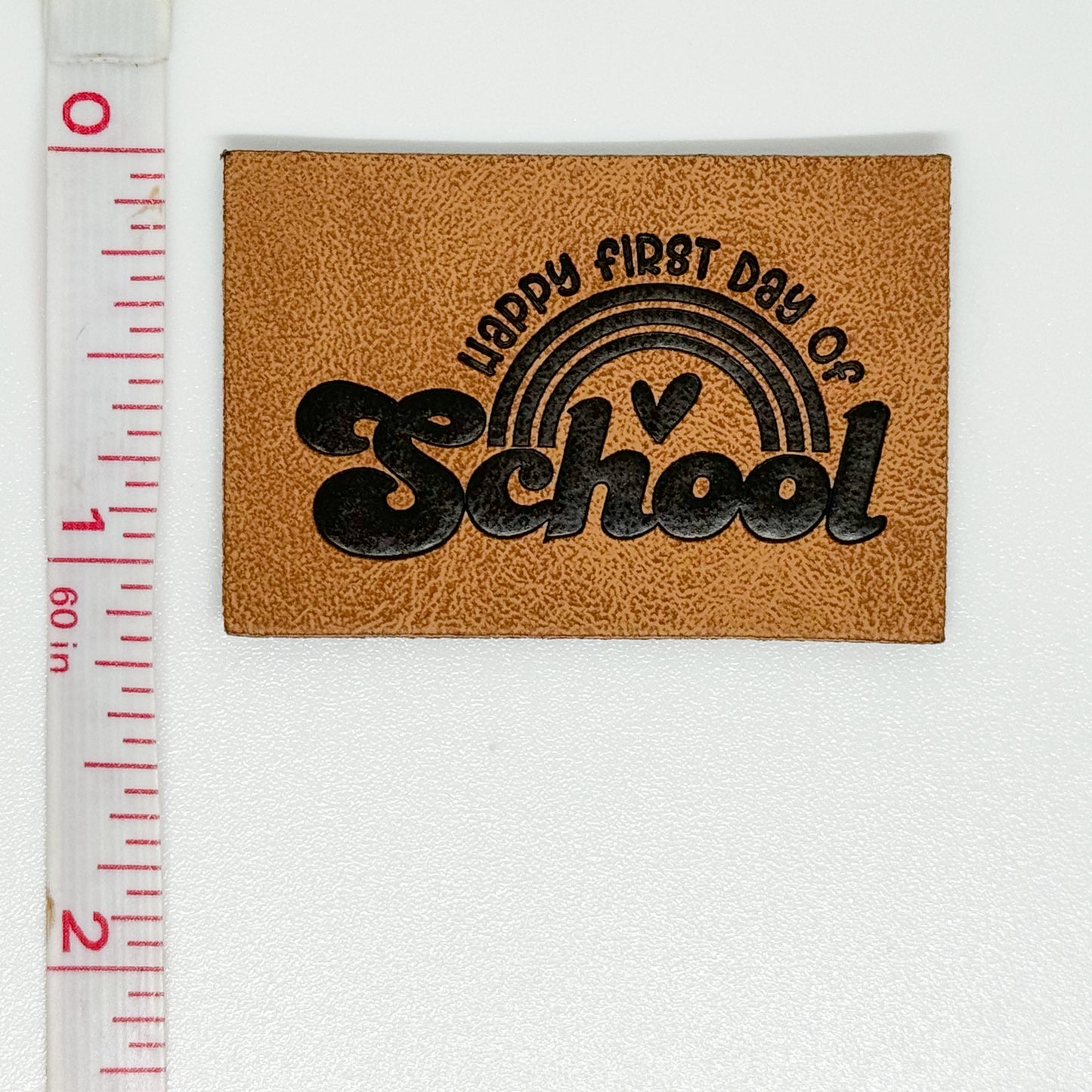 First Day of School Faux Leather Patch image 1