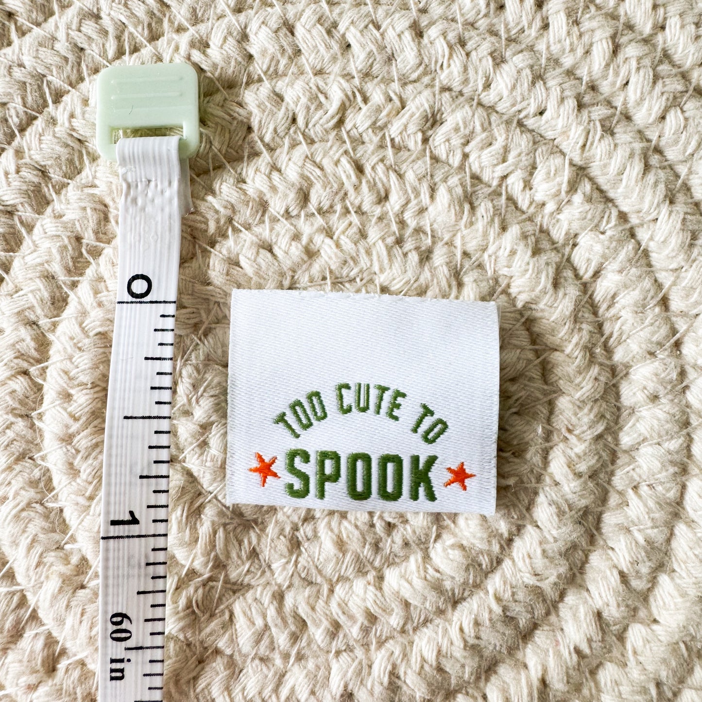 Too Cute to Spook Woven Label image 1