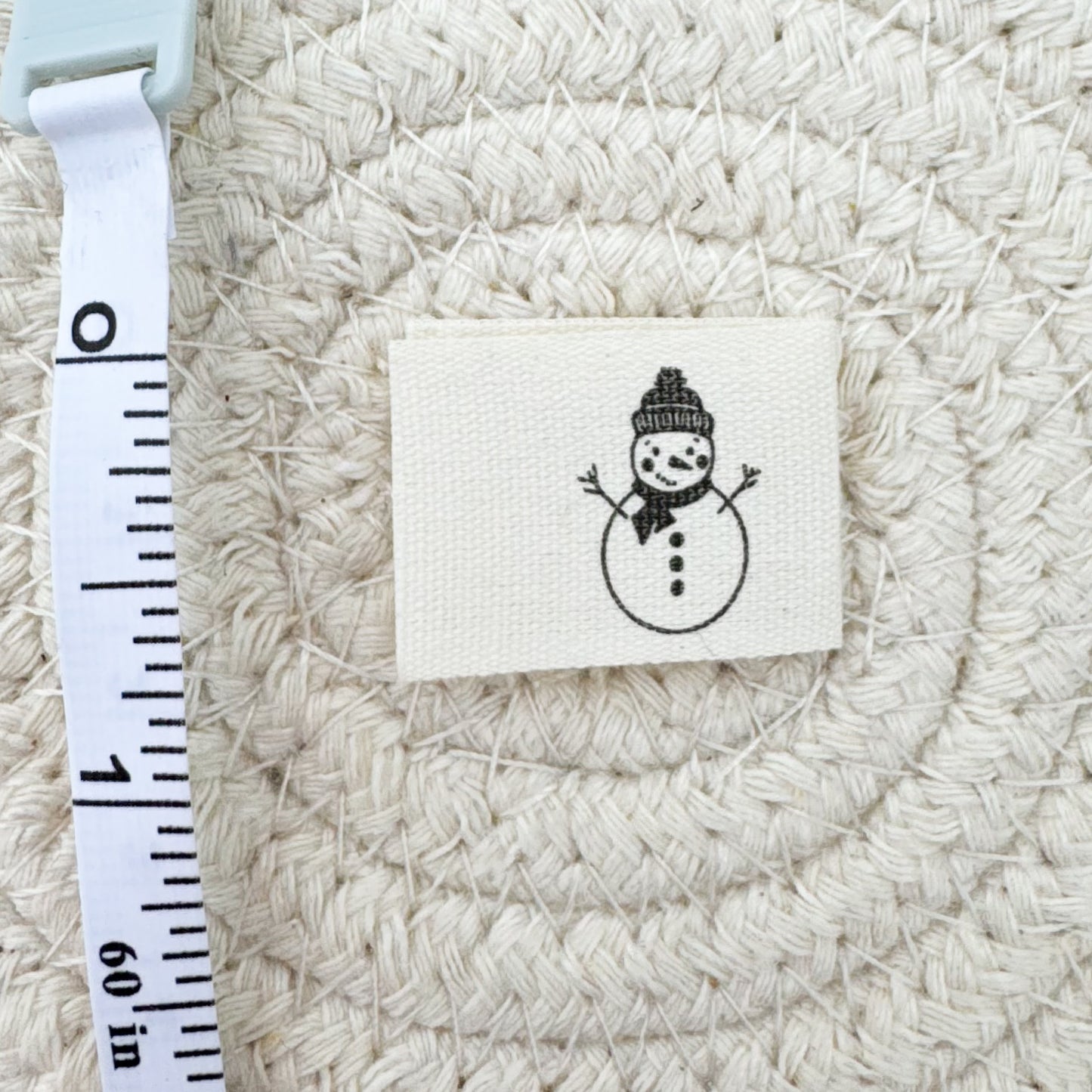 Snowman Cotton Label image 1