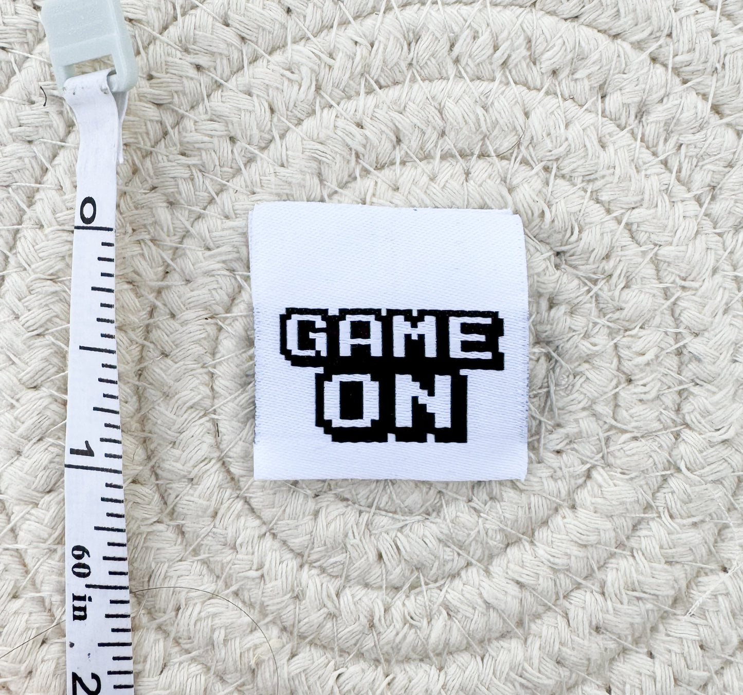 Game On Woven Label