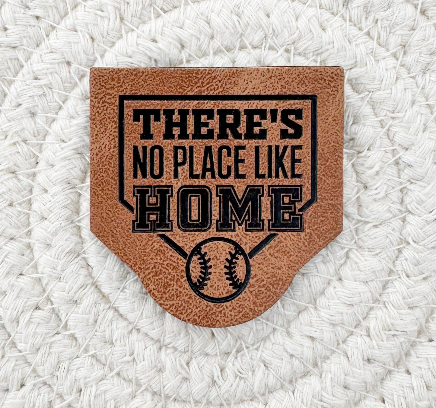 Baseball Faux Leather Patch