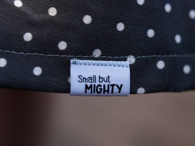 Small but Mighty Woven Label