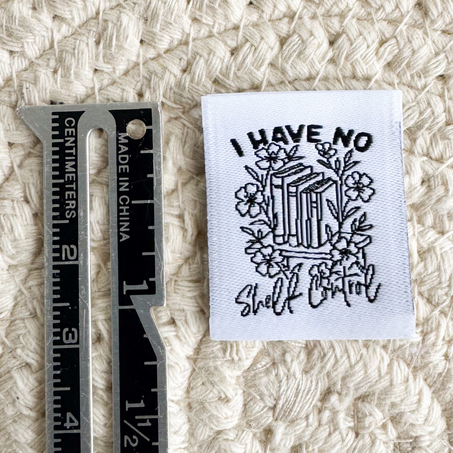 Shelf Control Woven Label