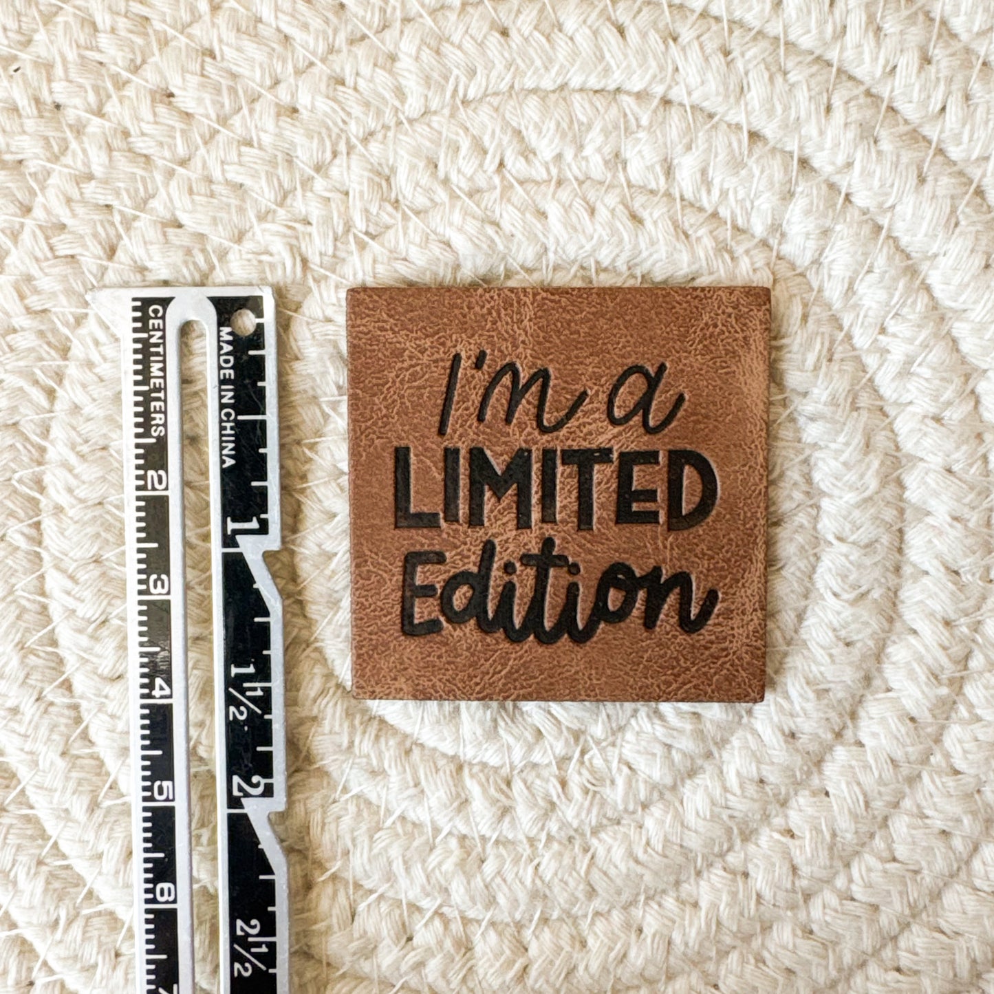 Limited Edition Faux Leather Label