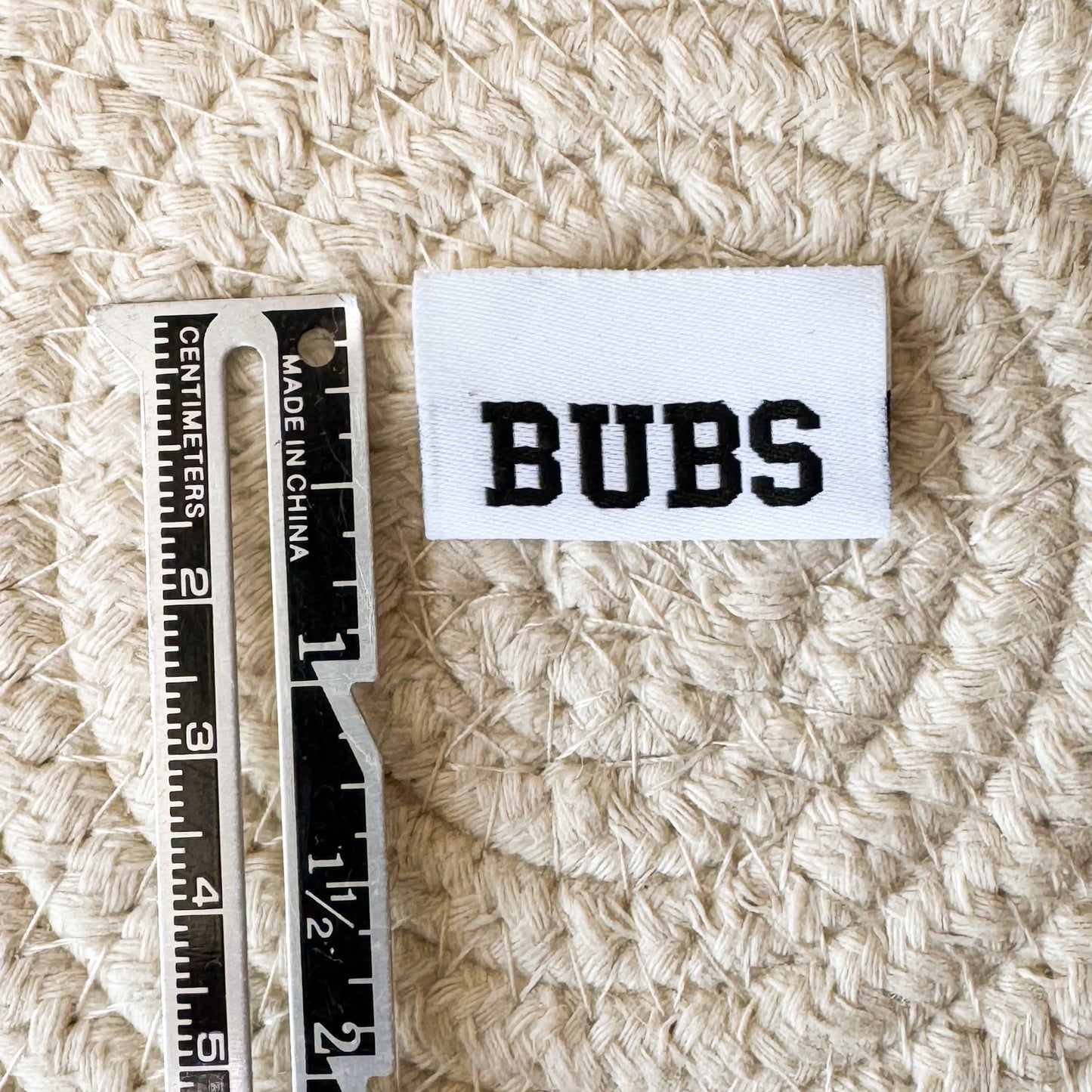 Bubs Woven Label