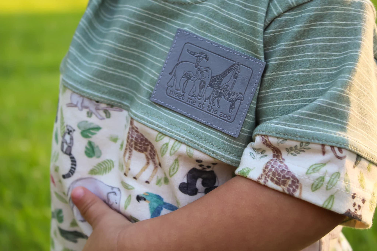 Meet Me at the Zoo Faux Leather Patch image 1