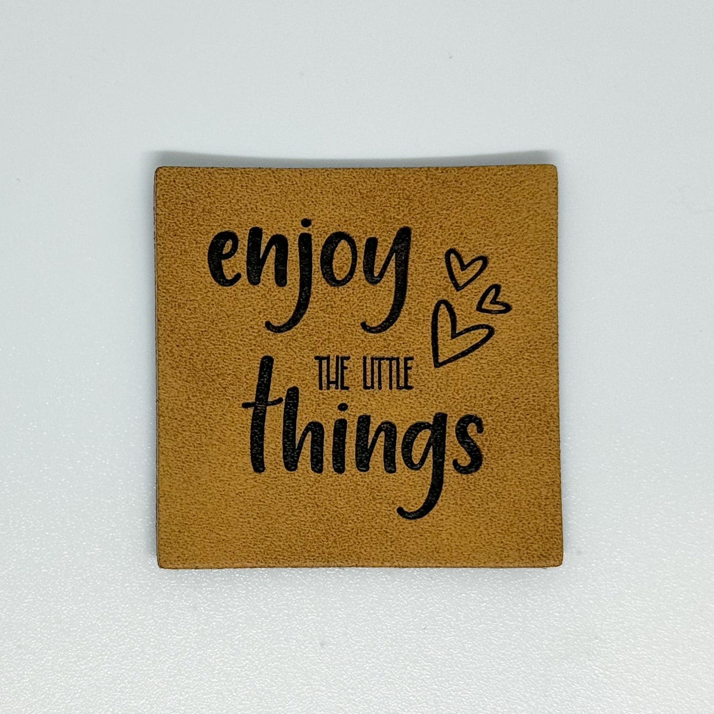 Enjoy the Little Things Faux Leather Patch image 0