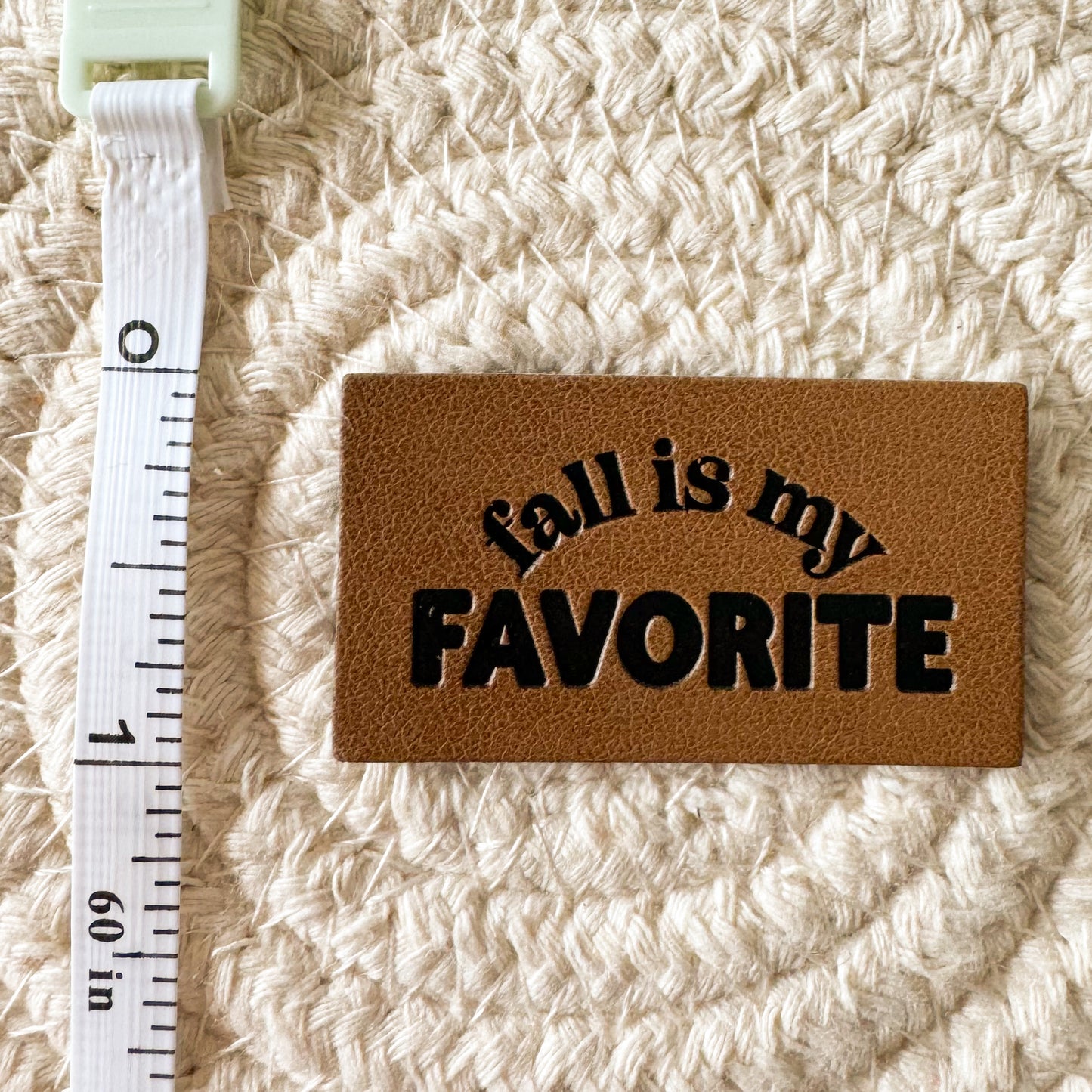 Fall is my Favorite Faux Leather Patch image 1