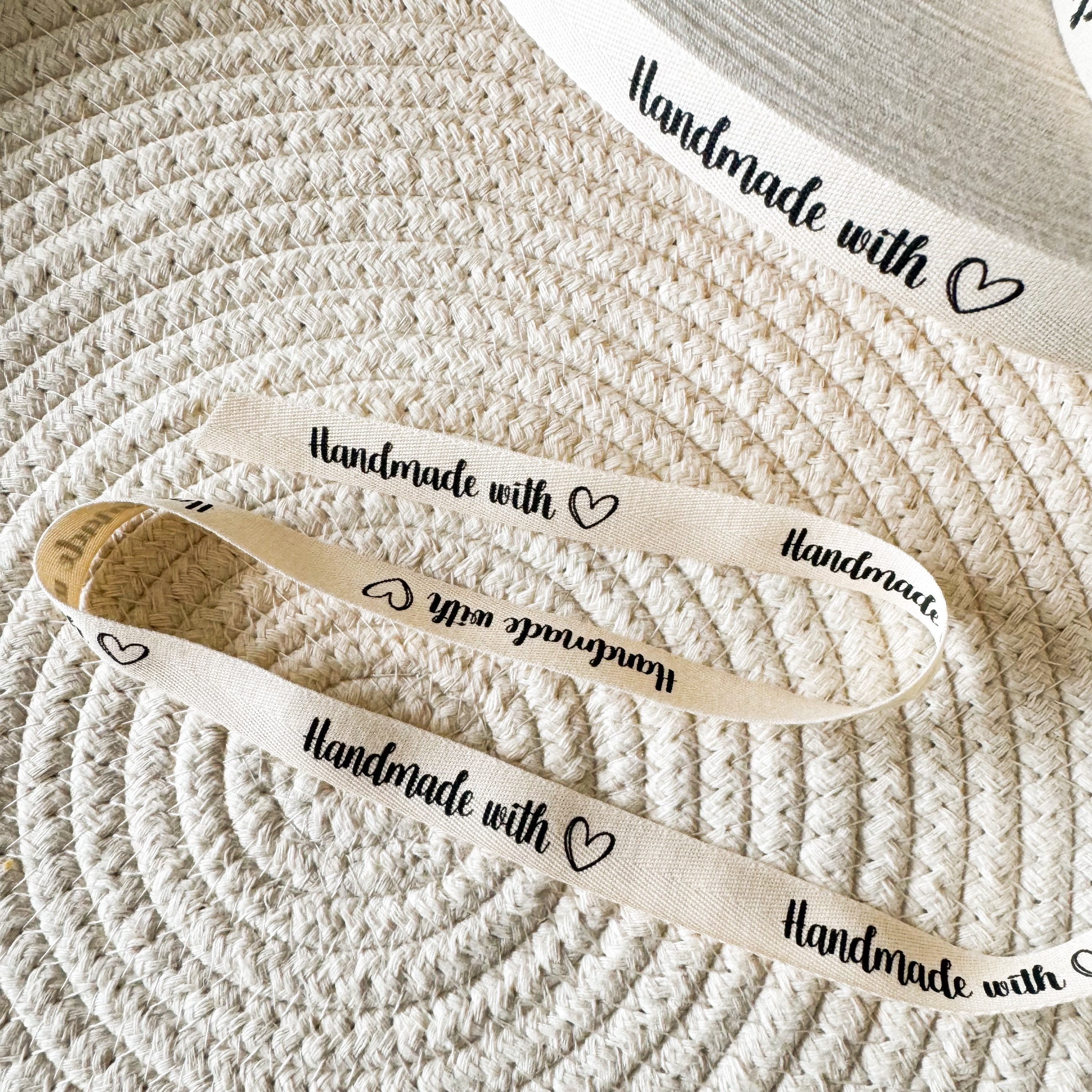 Enjoy Ribbon Handmade with Love Cotton Ribbon (Sold by the yard) – Shine Bright ...