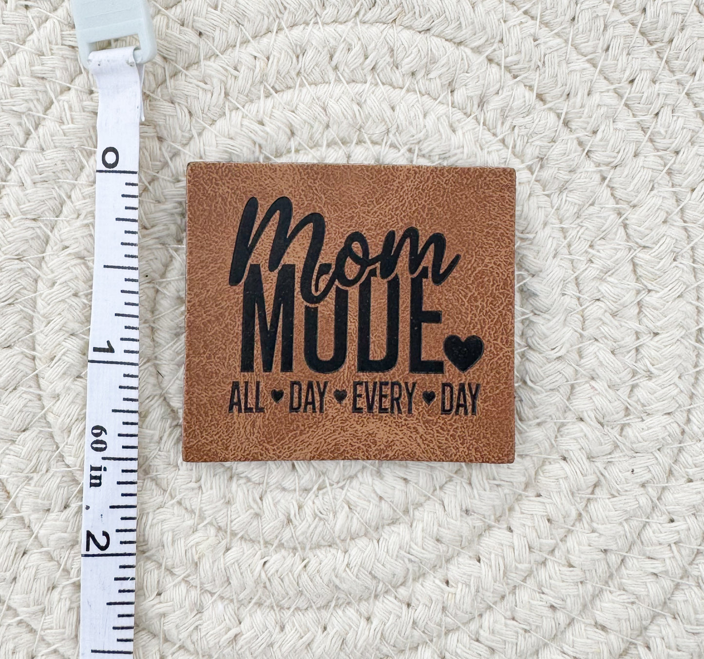 Mom Mode Faux Leather Patch