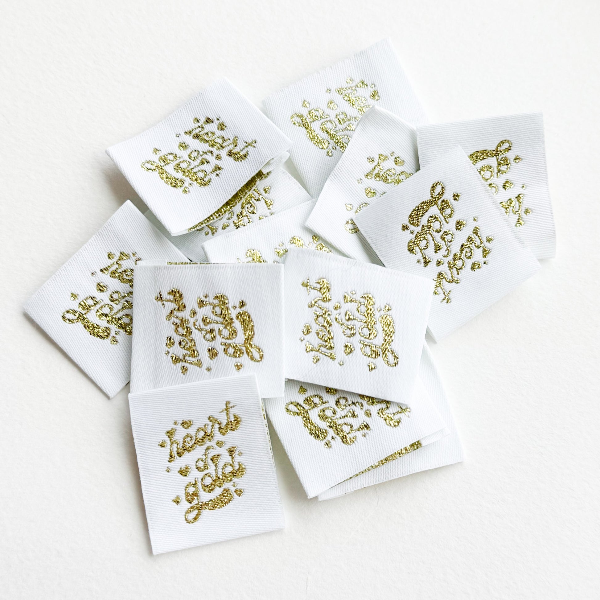 Heart of Gold Woven Label image 3