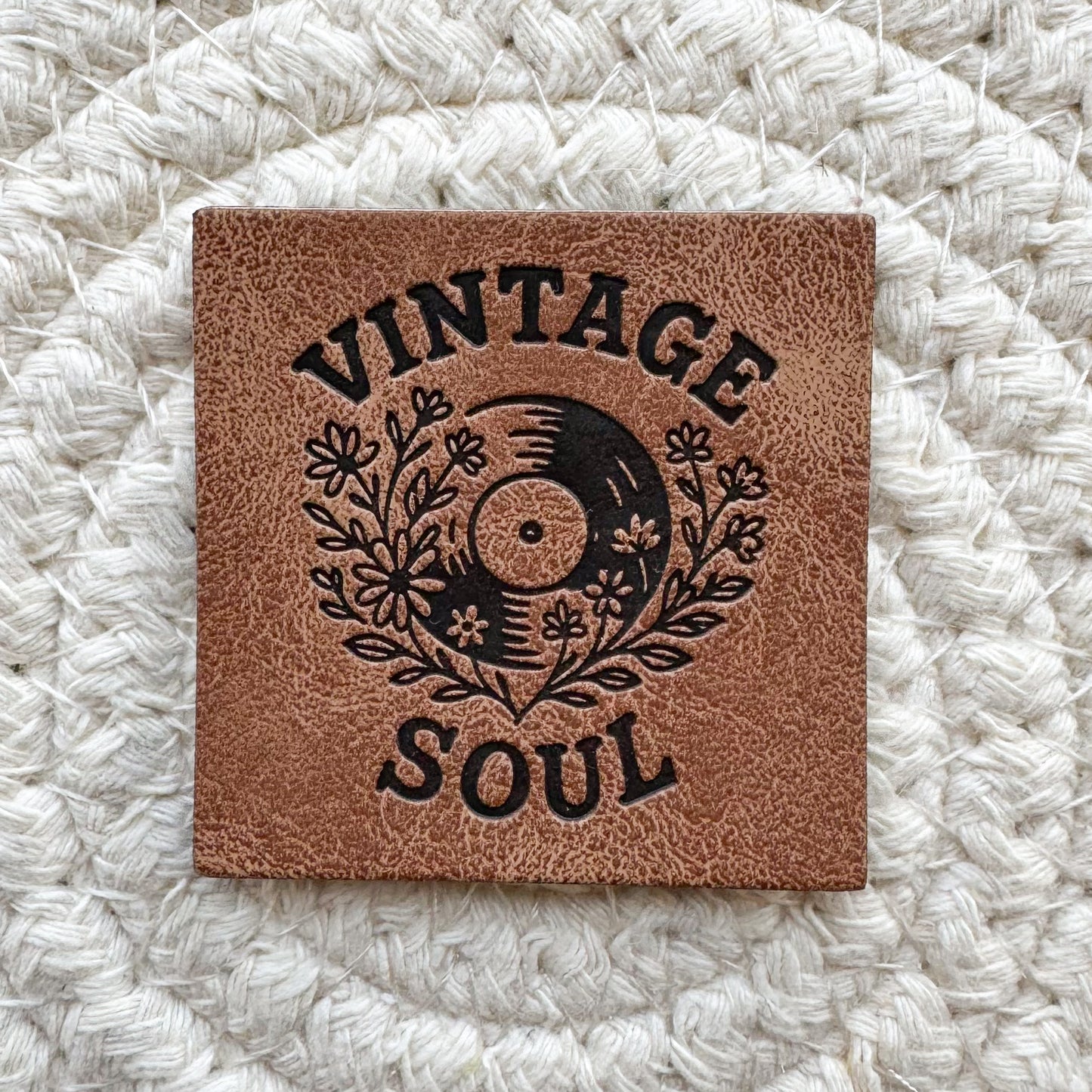 Vintage Soul Faux Leather Label