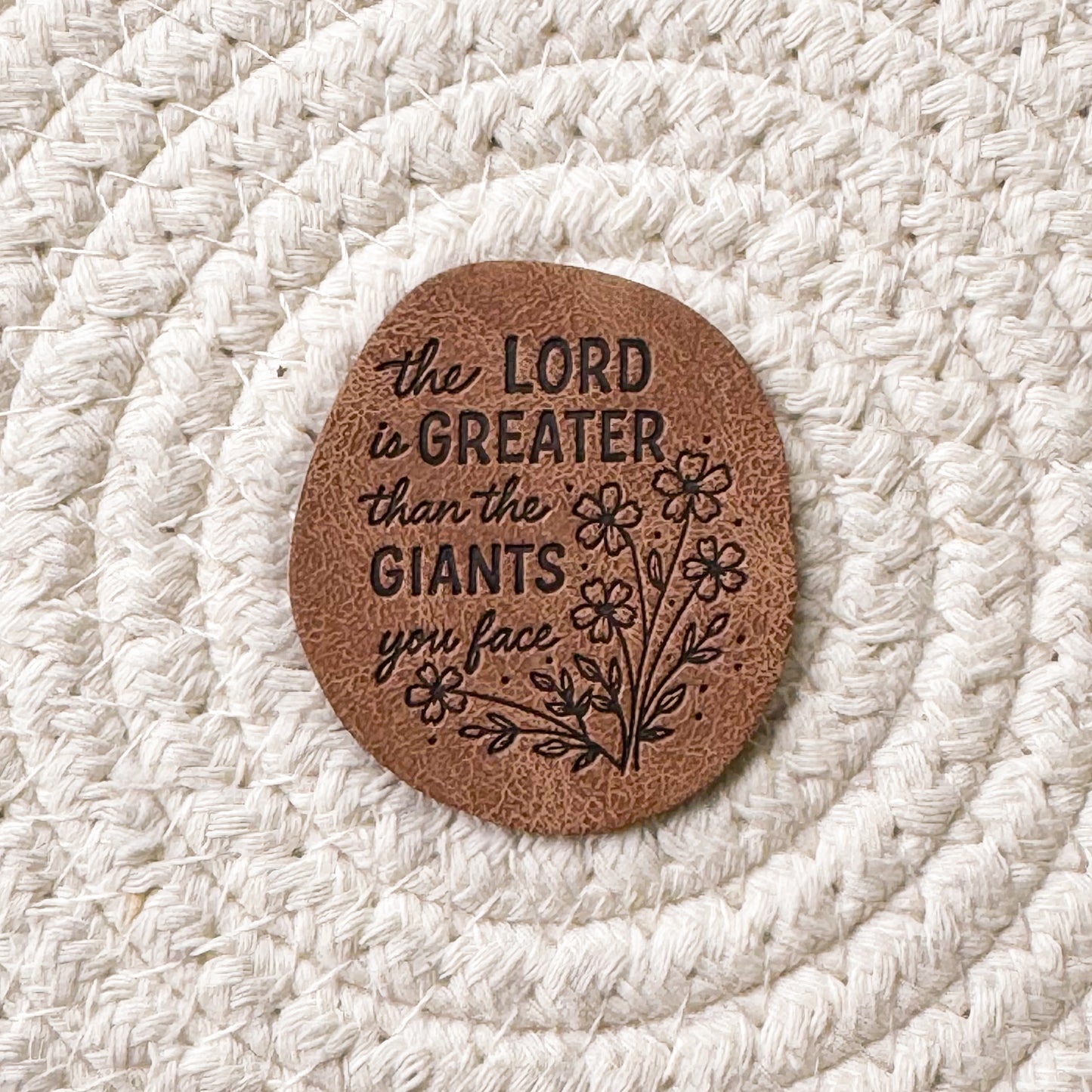 Giants Faux Leather Label
