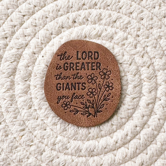 Giants Faux Leather Label