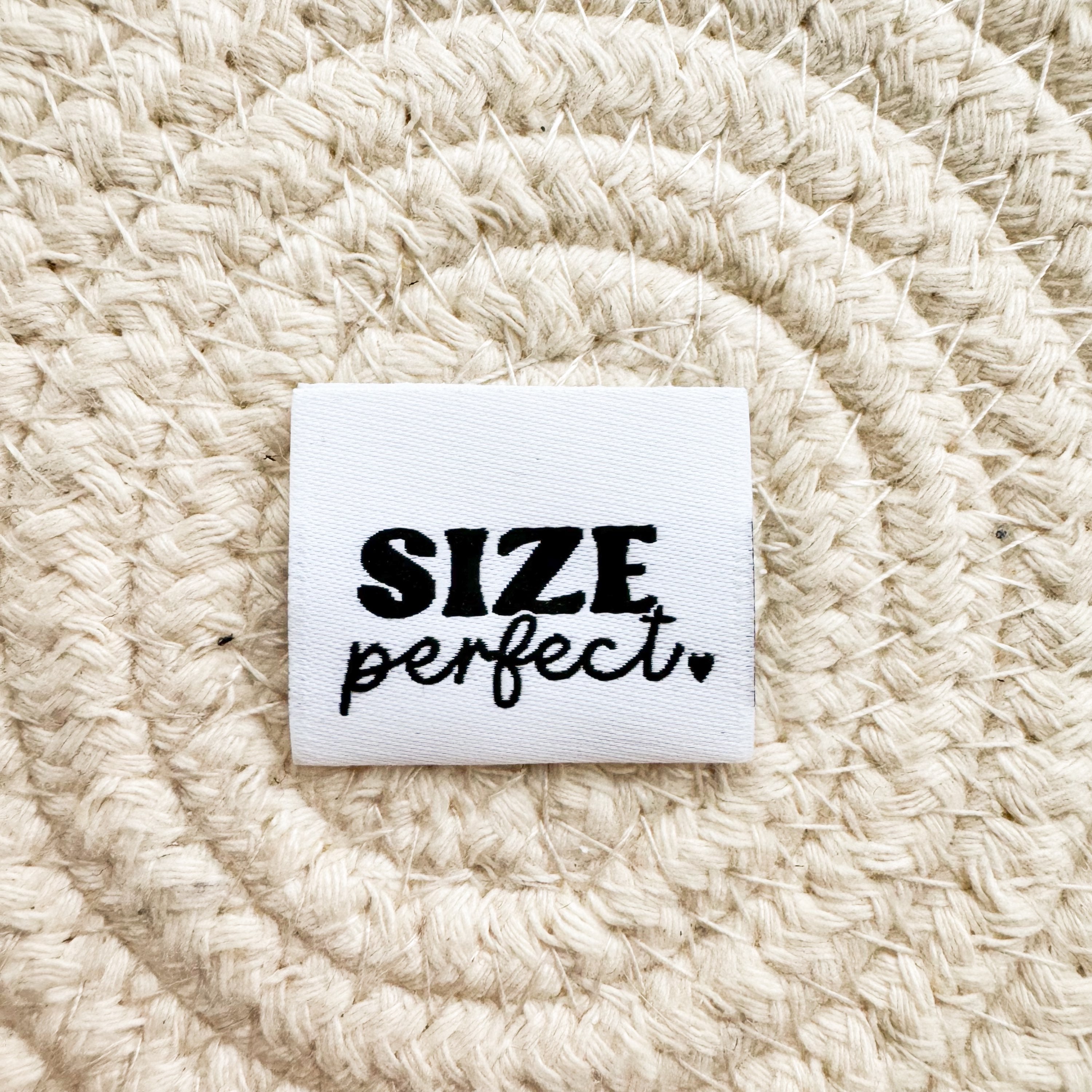 Perfect Labels Size Perfect Woven Label – Shine Bright Label Co.