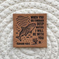 Deep Waters Faux Leather Label