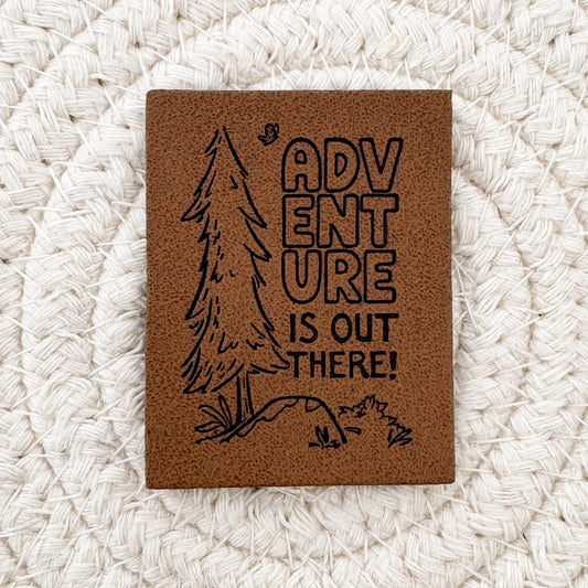 Adventure is Out There Faux Leather Patch