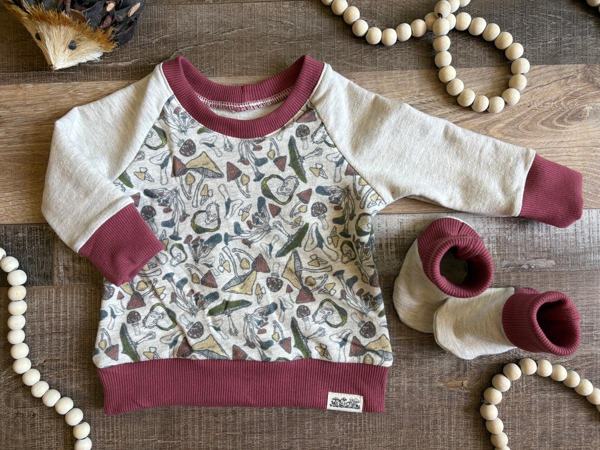 Mushroom Cotton Label