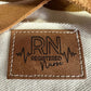 RN Nurse Faux Leather Patch