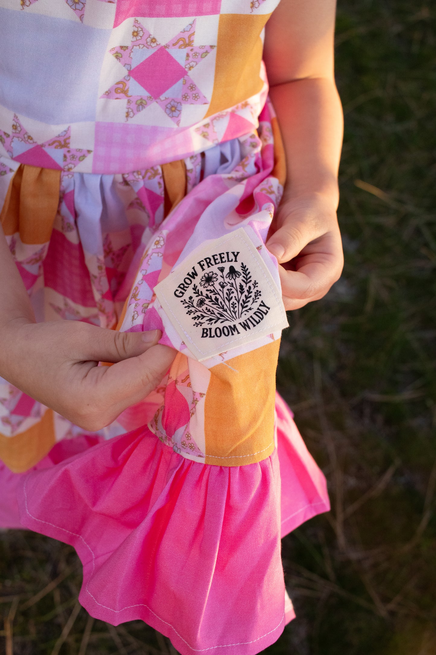 Bloom Wildly Cotton Label