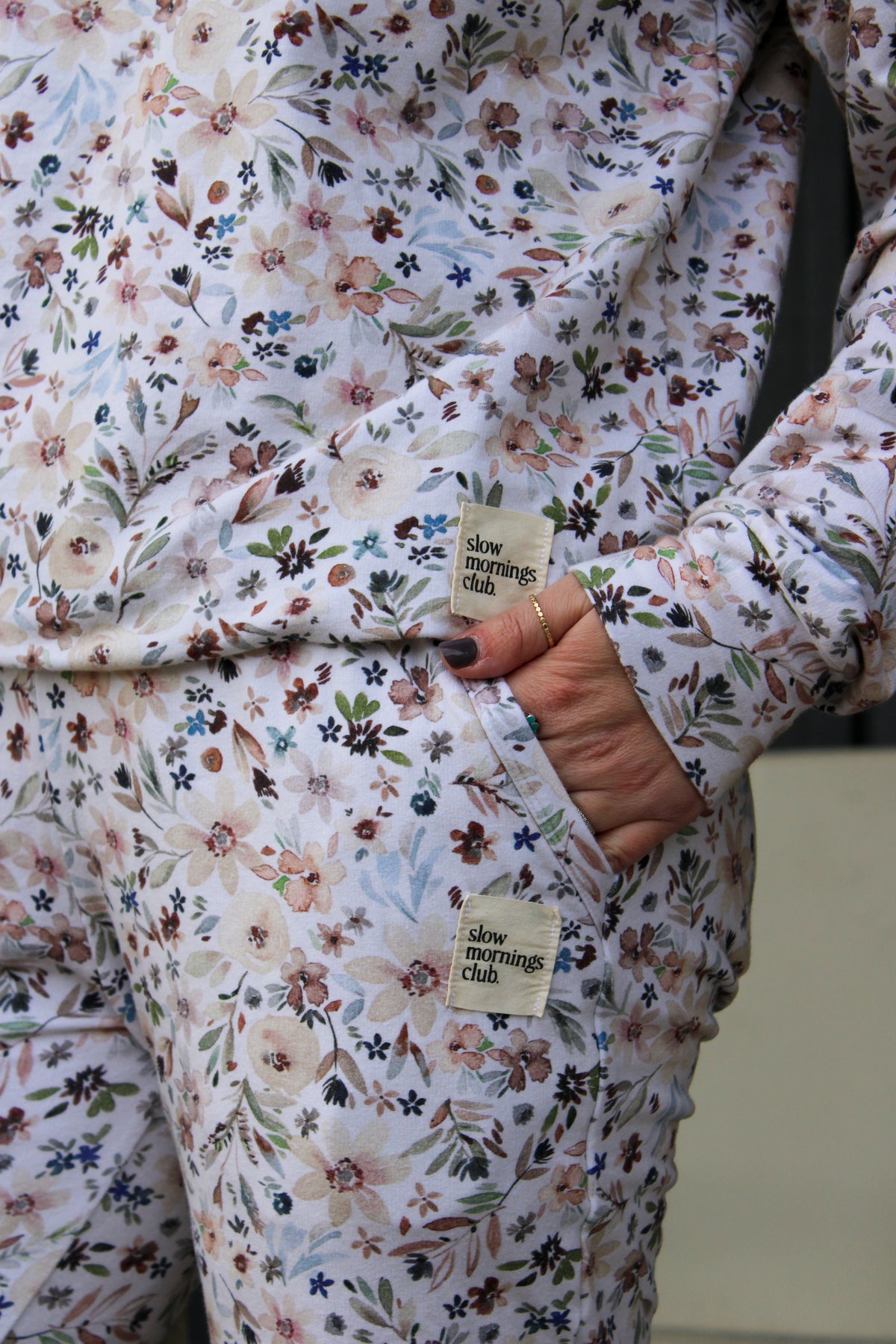 Slow Mornings Club Cotton Label