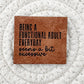 Functional Adult Faux Leather Patch