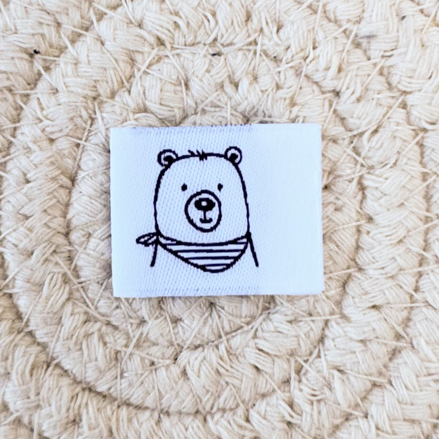 Beary Cute Woven Label
