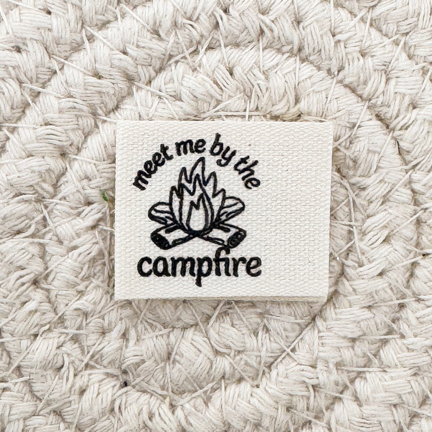 Meet Me By the Campfire Cotton Label