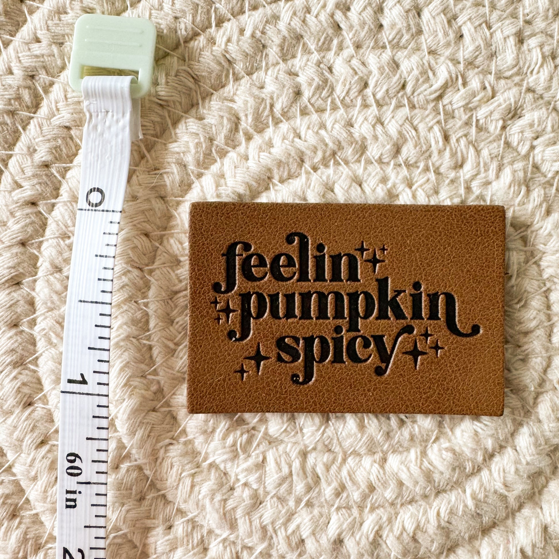 Feeling Pumpkin Spicy Faux Leather Patch image 1