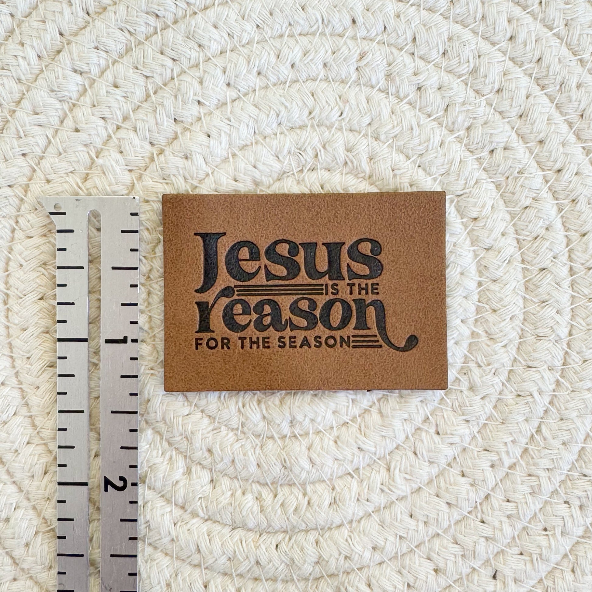Reason for the Season Faux Leather Patch image 1