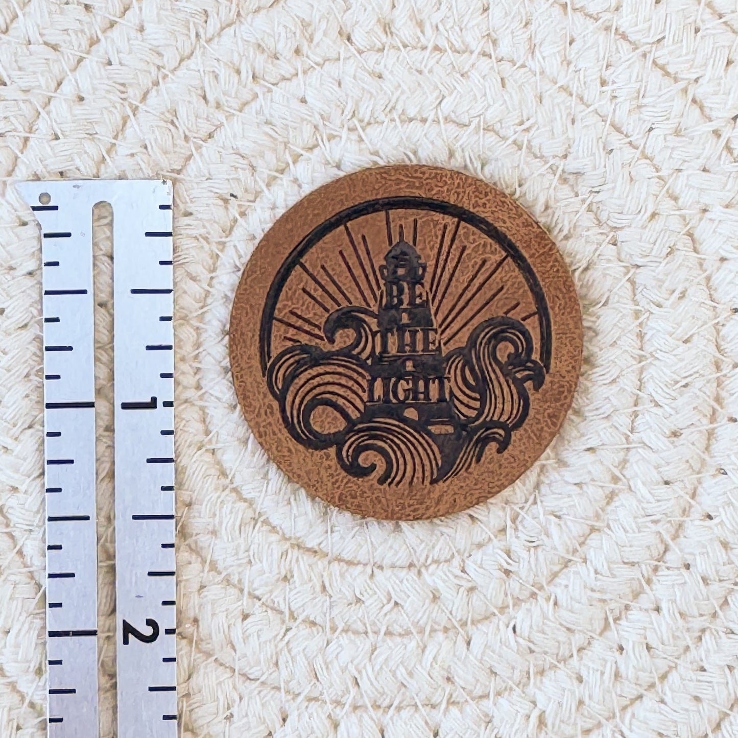 Be the Lighthouse Faux Leather Label
