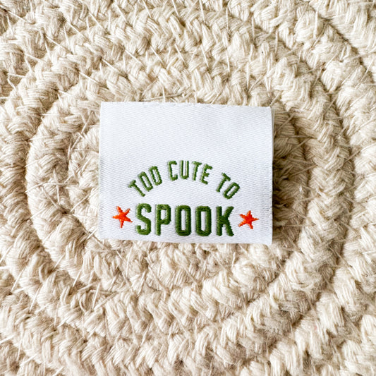 Too Cute to Spook Woven Label image 0
