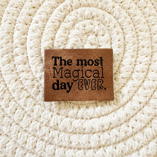 Magical Day Faux Leather Label