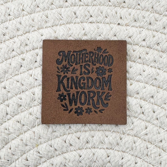 Kingdom Work Faux Leather Label
