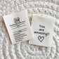 Size and Care Double Sided Cotton Label
