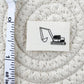 Excavator Cotton Label