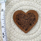 Floral Heart Faux Leather Patch image 1