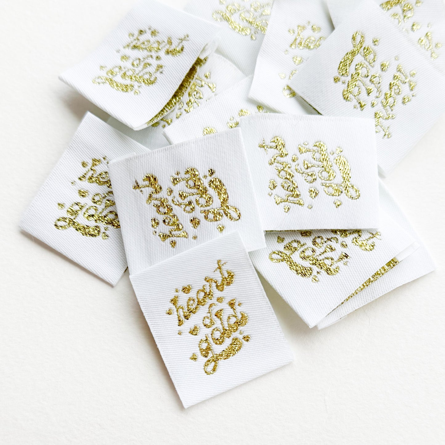Heart of Gold Woven Label image 2