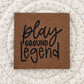 Playground Legend Faux Leather Patch